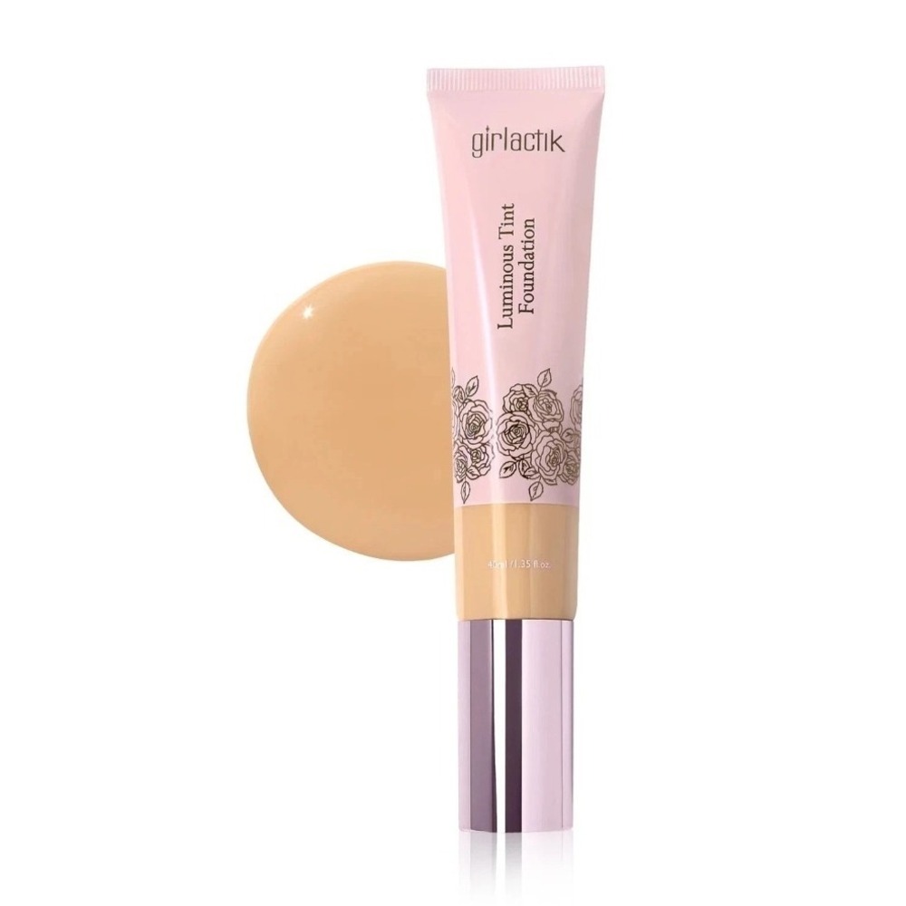 Girlactik 2-in-1 Luminous Tint Foundation Olive F5 | Full Size | Glow Boost